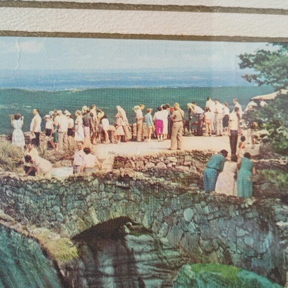 Vintage Framed Photo Lookout Mountain Tennessee Rock City Lovers Leap 1950s - Picture 5 of 11